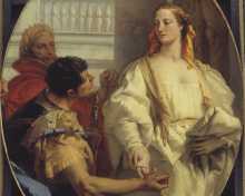 Giovanni Battista Tiepolo - Latinus Offering his Daughter Lavinia to Aeneas in Matrimony.